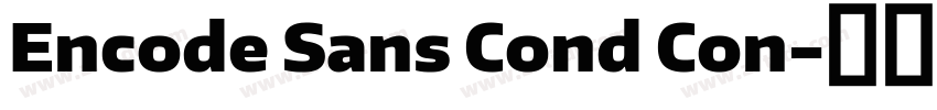 Encode Sans Cond Con字体转换